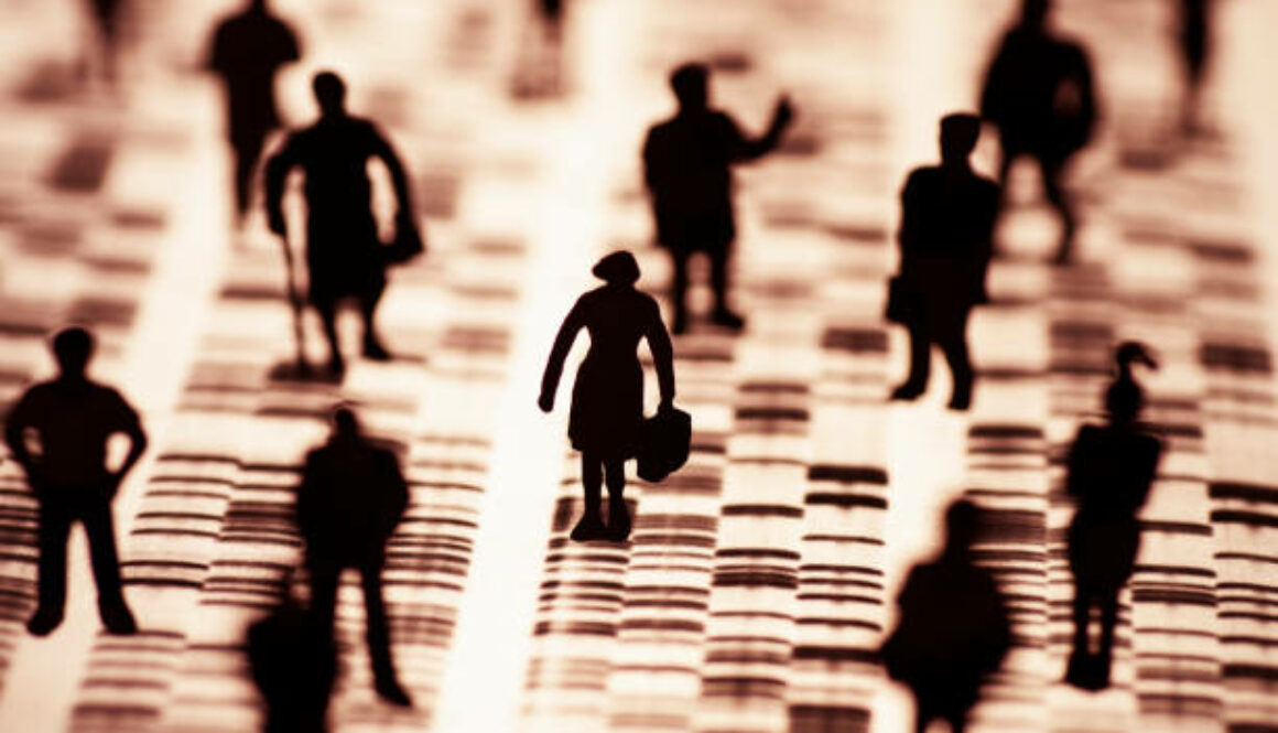 A group of people on a DNA profile